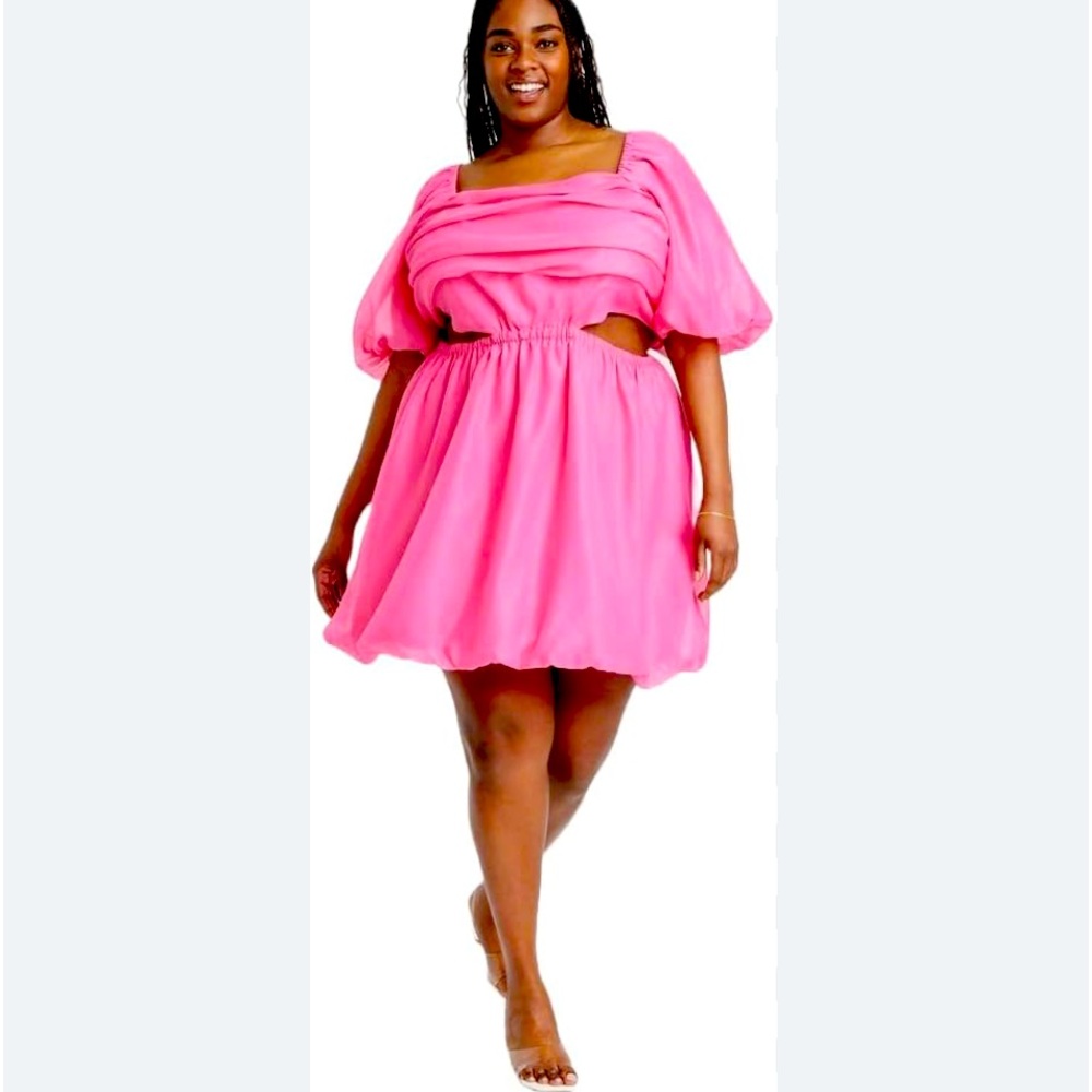 A NEW DAY💕💗NWT WOMENS PINK BABYDOLL DRESS